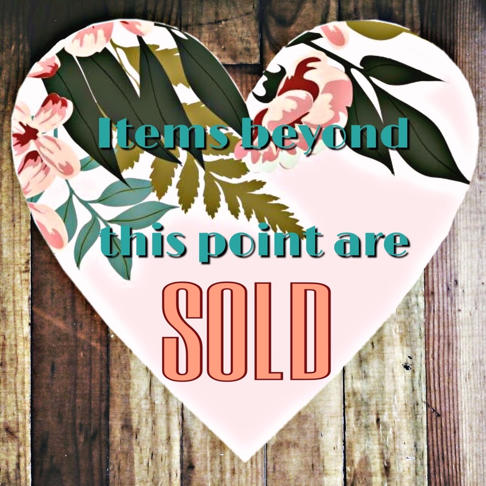 SOLD ITEMS